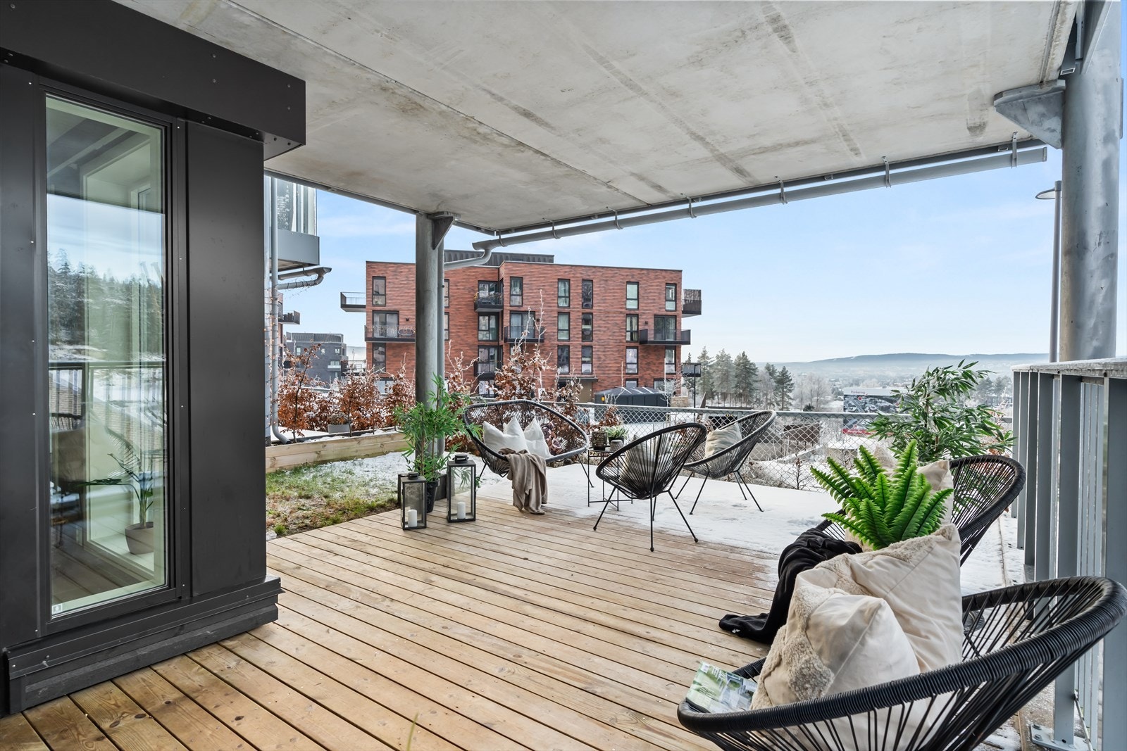 En moderne 3-roms endeleilighet fra 2022. Galleribilde