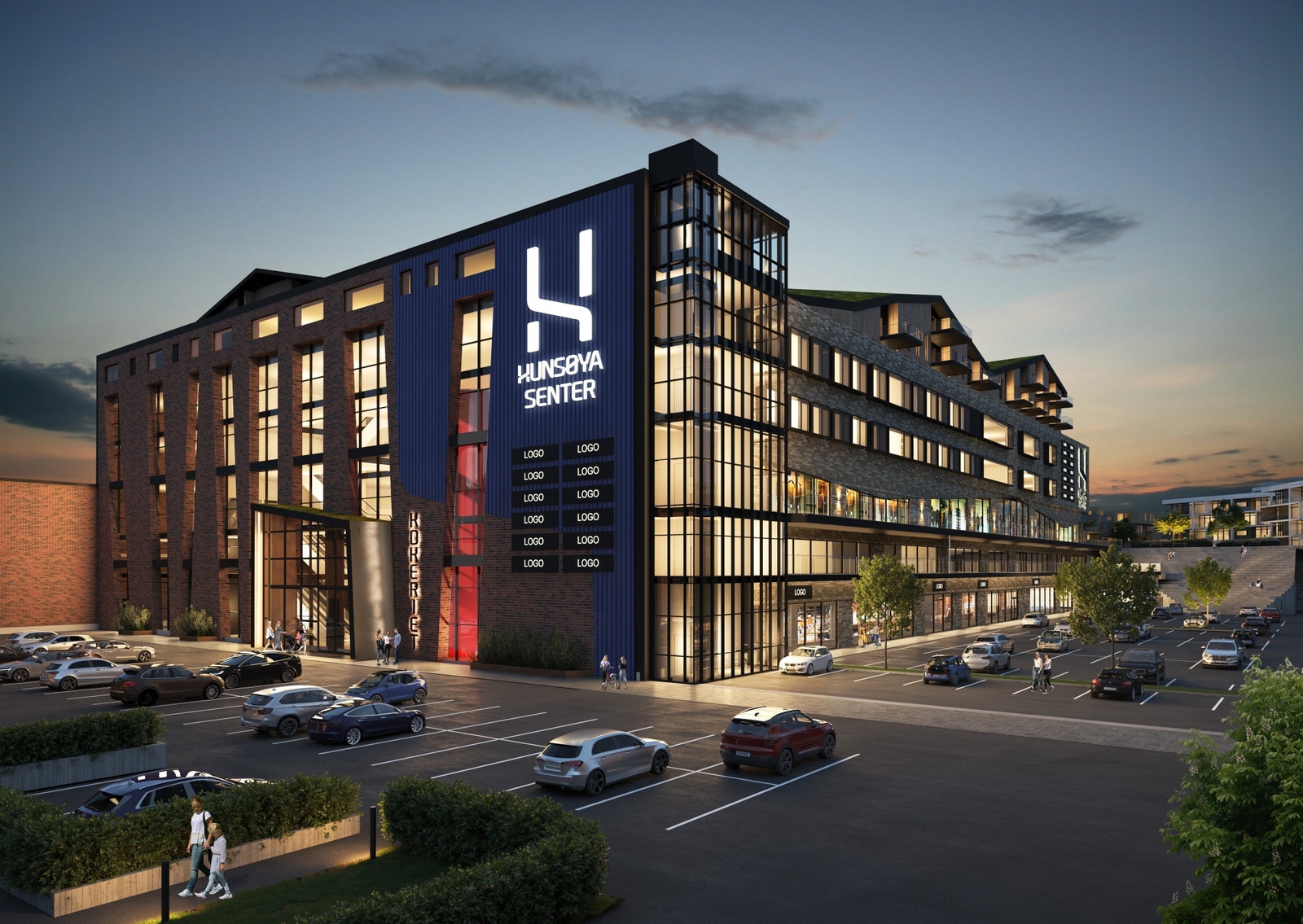 Handelslokaler i Hunsøya Senter - Vennesla. Galleribilde