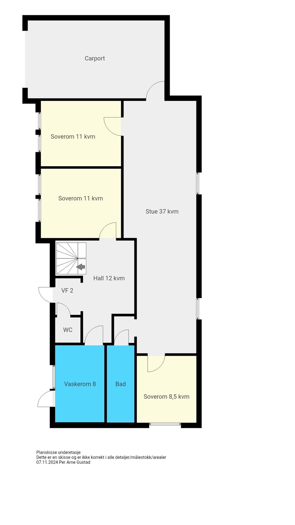 Planskisse Underetasje Galleribilde