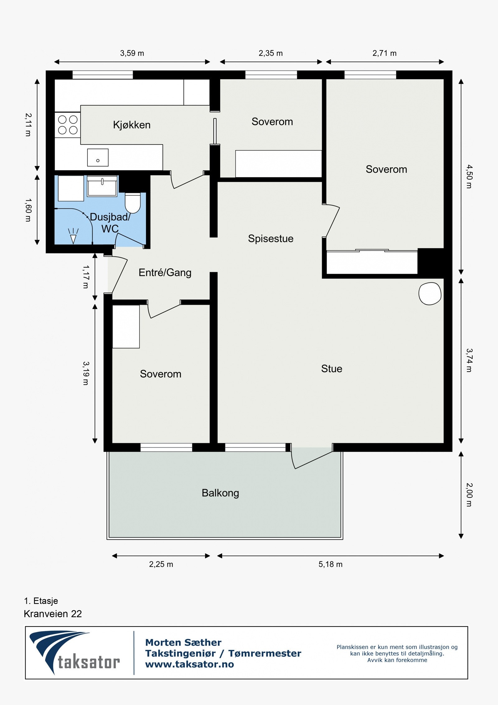 Leiligheten disponerer tre kjellerboder på tilsammen ca. 10 m². Galleribilde
