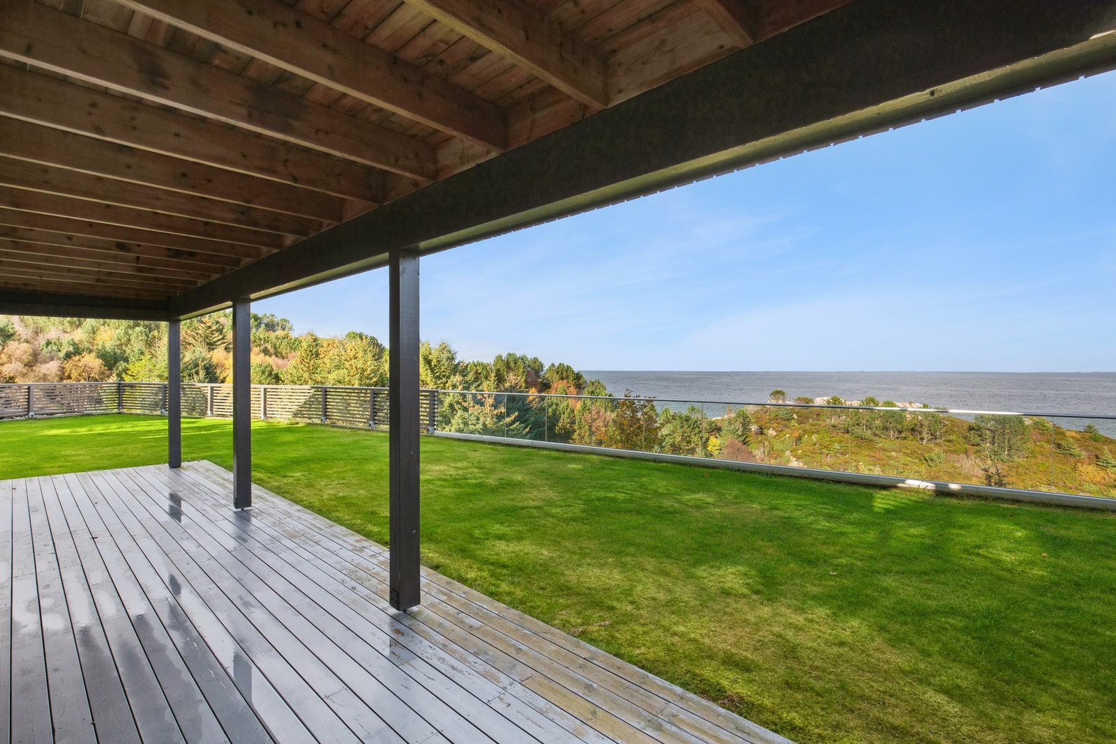 Terrassen er delvis overbygget Galleribilde