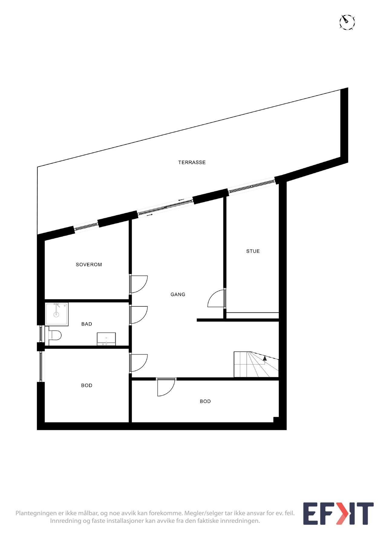 Planskisse 1. etasje Galleribilde