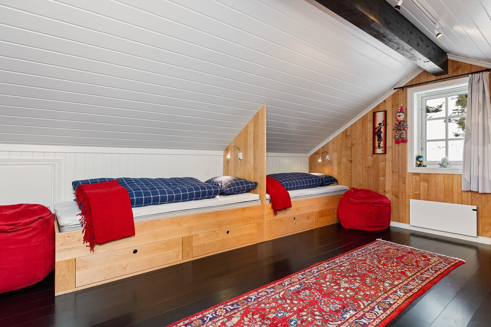 Soverom i loftsetg. Galleribilde