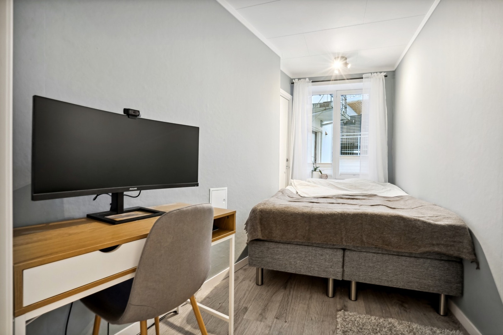 Soverom 2 passer perfekt som gjesterom, barnerom og/eller kontor. Galleribilde