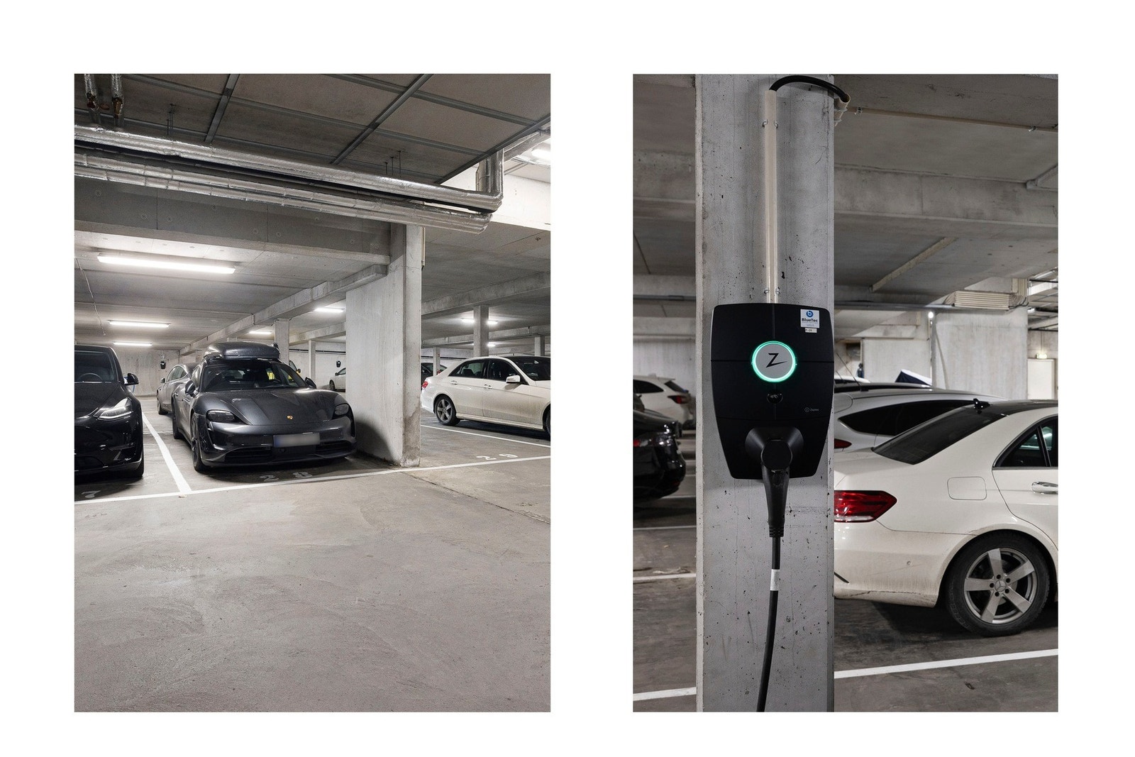 Parkeringsplass med elbil-lader. Det medfølger egen plass i oppvarmet garasjekjeller, utstyrt med elbil-lader. I garasjen finner du også et praktisk sykkelrom. Galleribilde