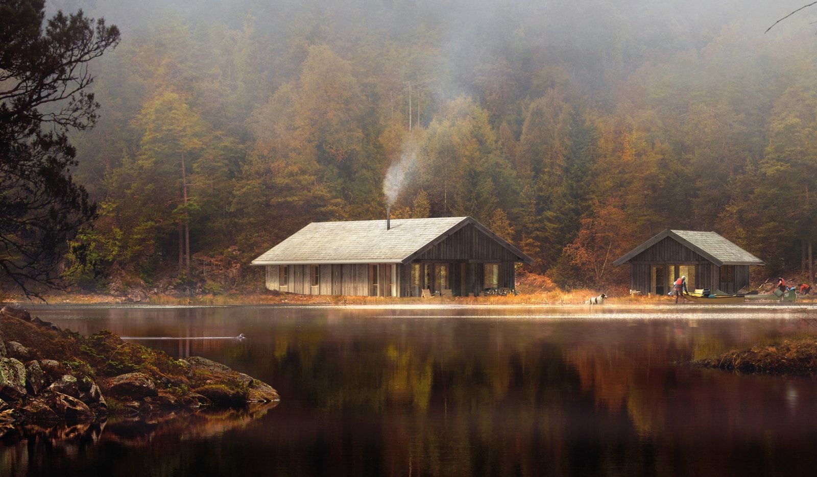 Hytte modeller fra Blåne Galleribilde
