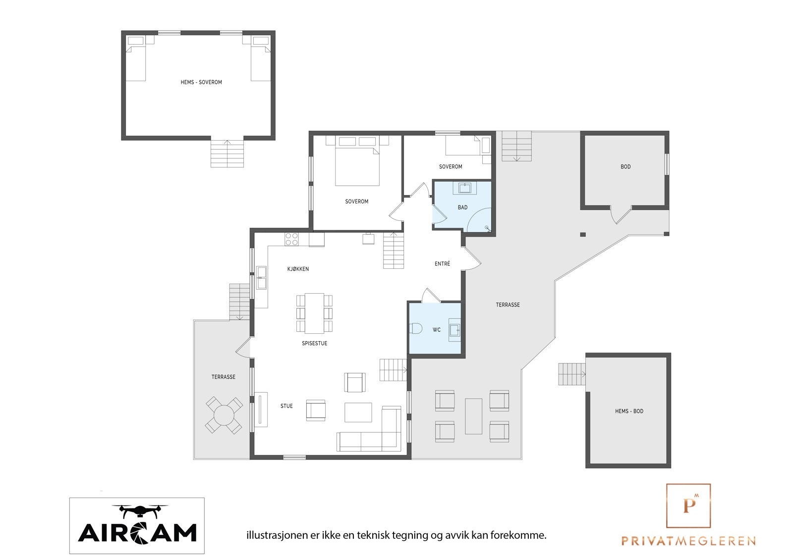 Plantegning i 2D Galleribilde