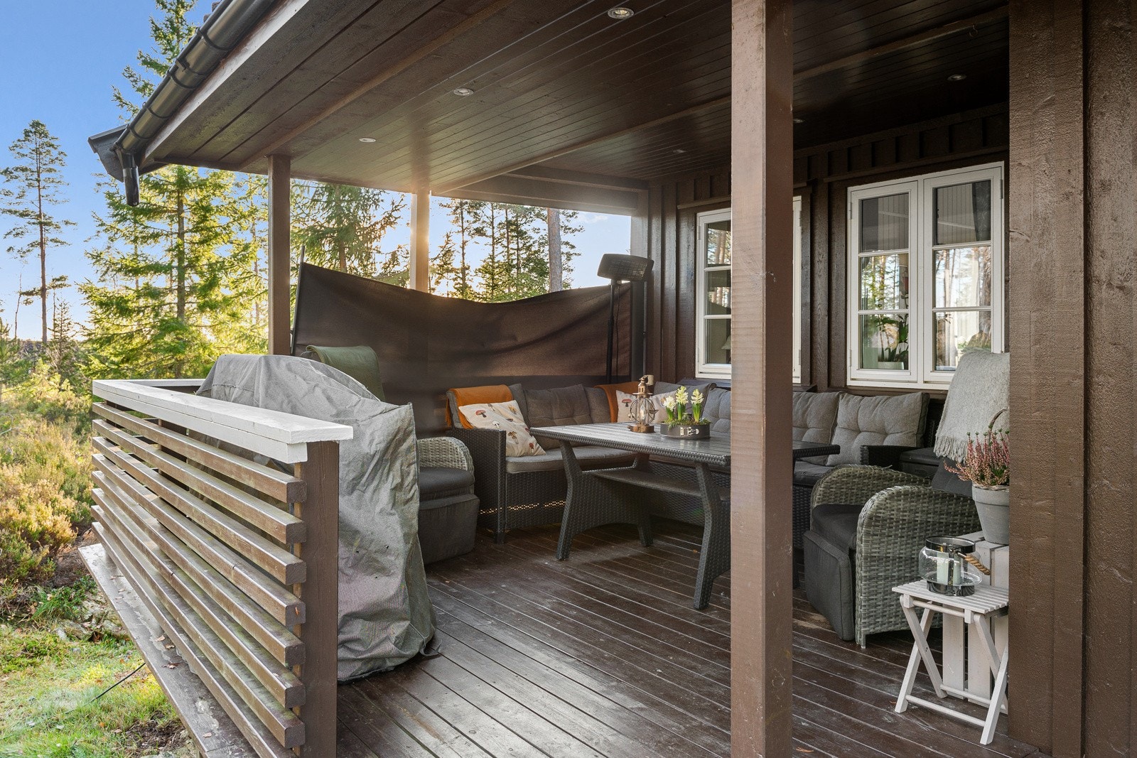 Overbygget terrasse Galleribilde