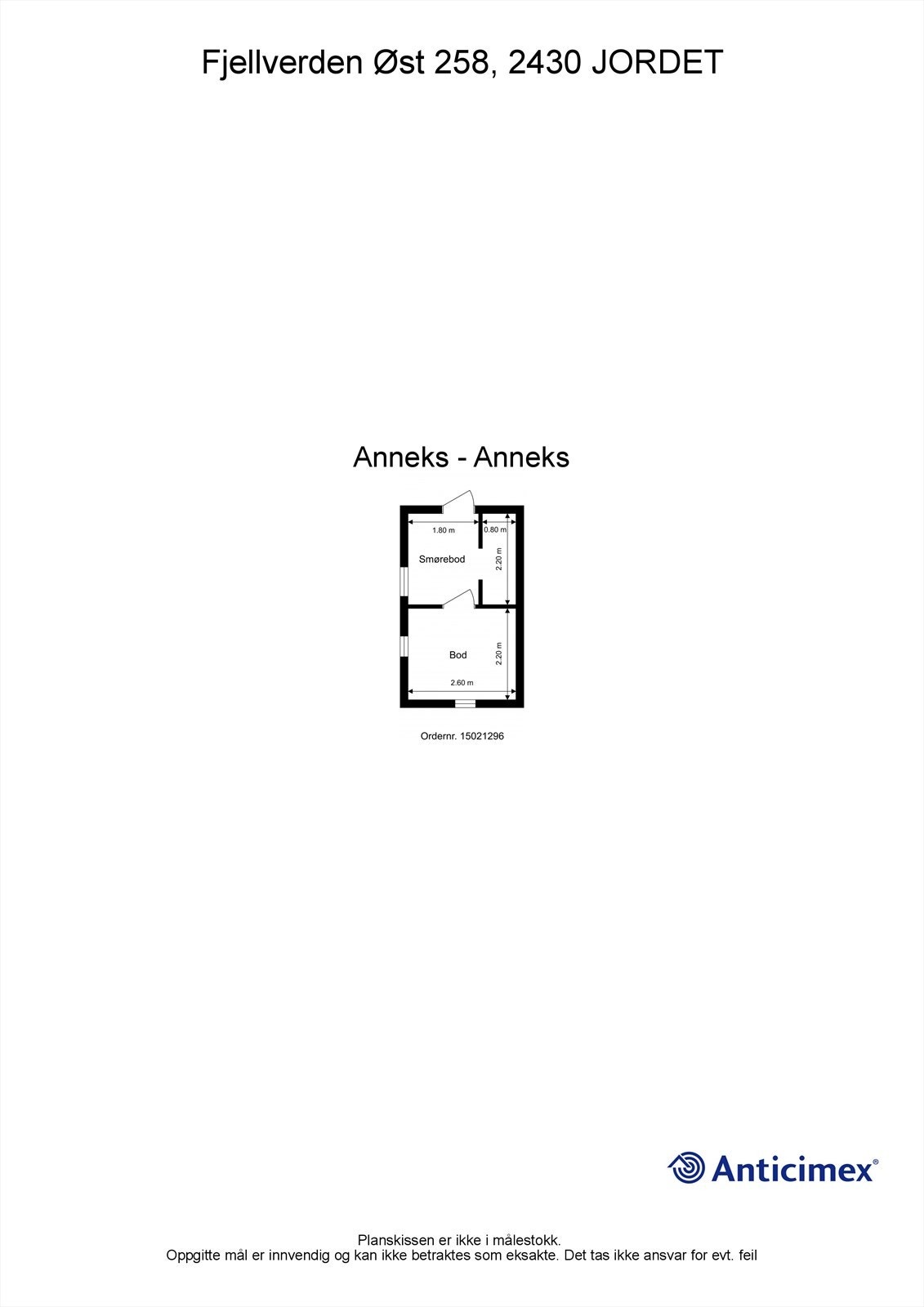 Plantegning anneks Galleribilde