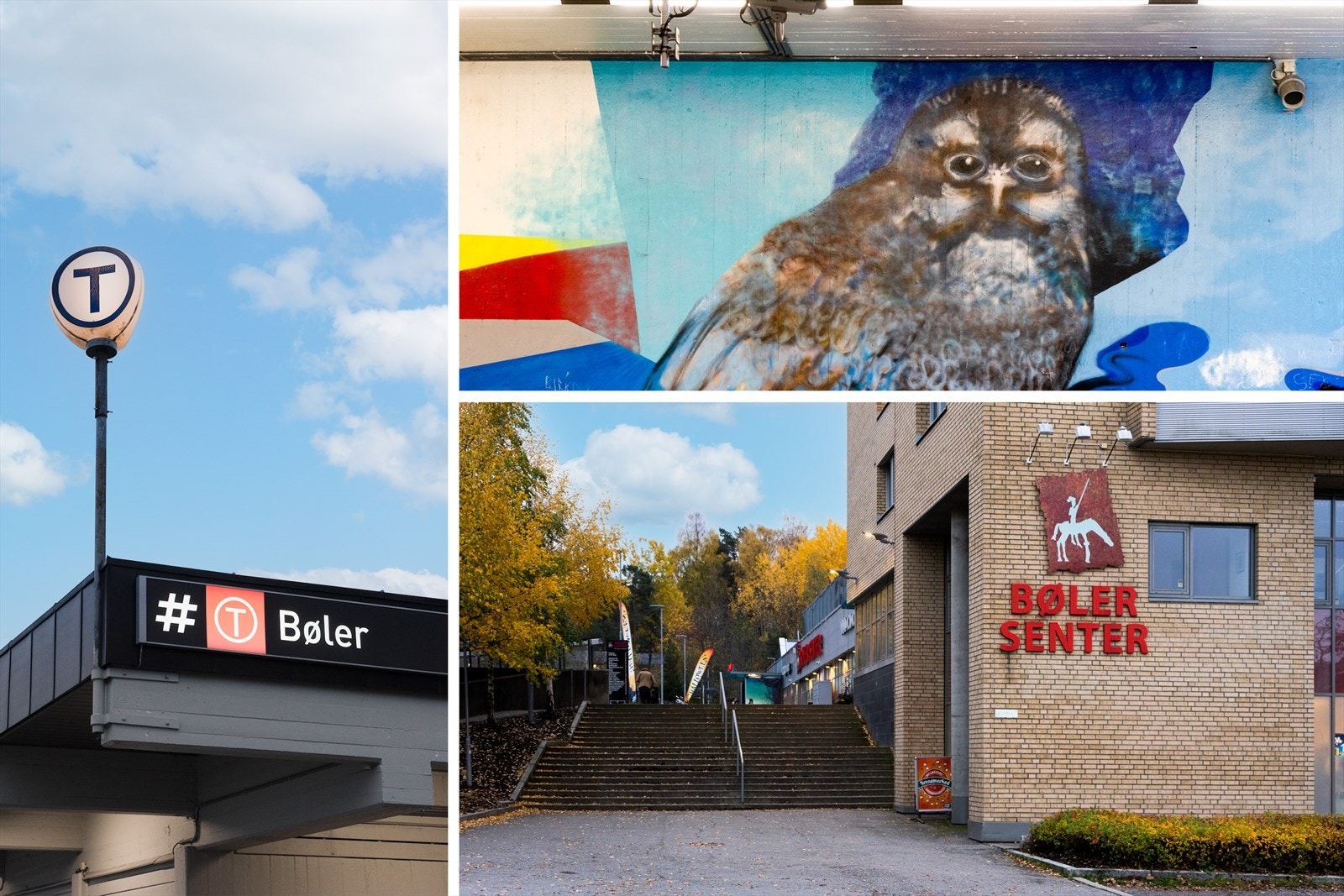 Nærområdet med både T-banestasjon og Bøler Senter med "alt" du trenger. Galleribilde