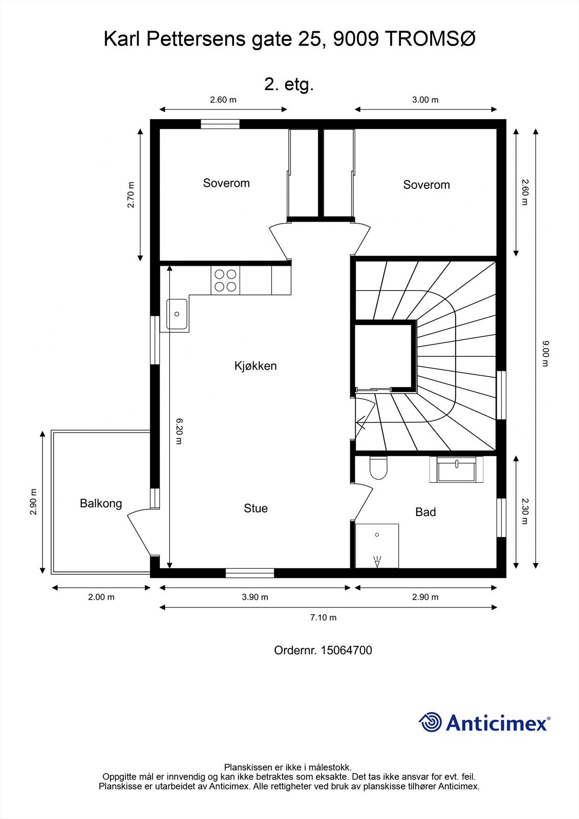 Plantegning 2 et. Galleribilde