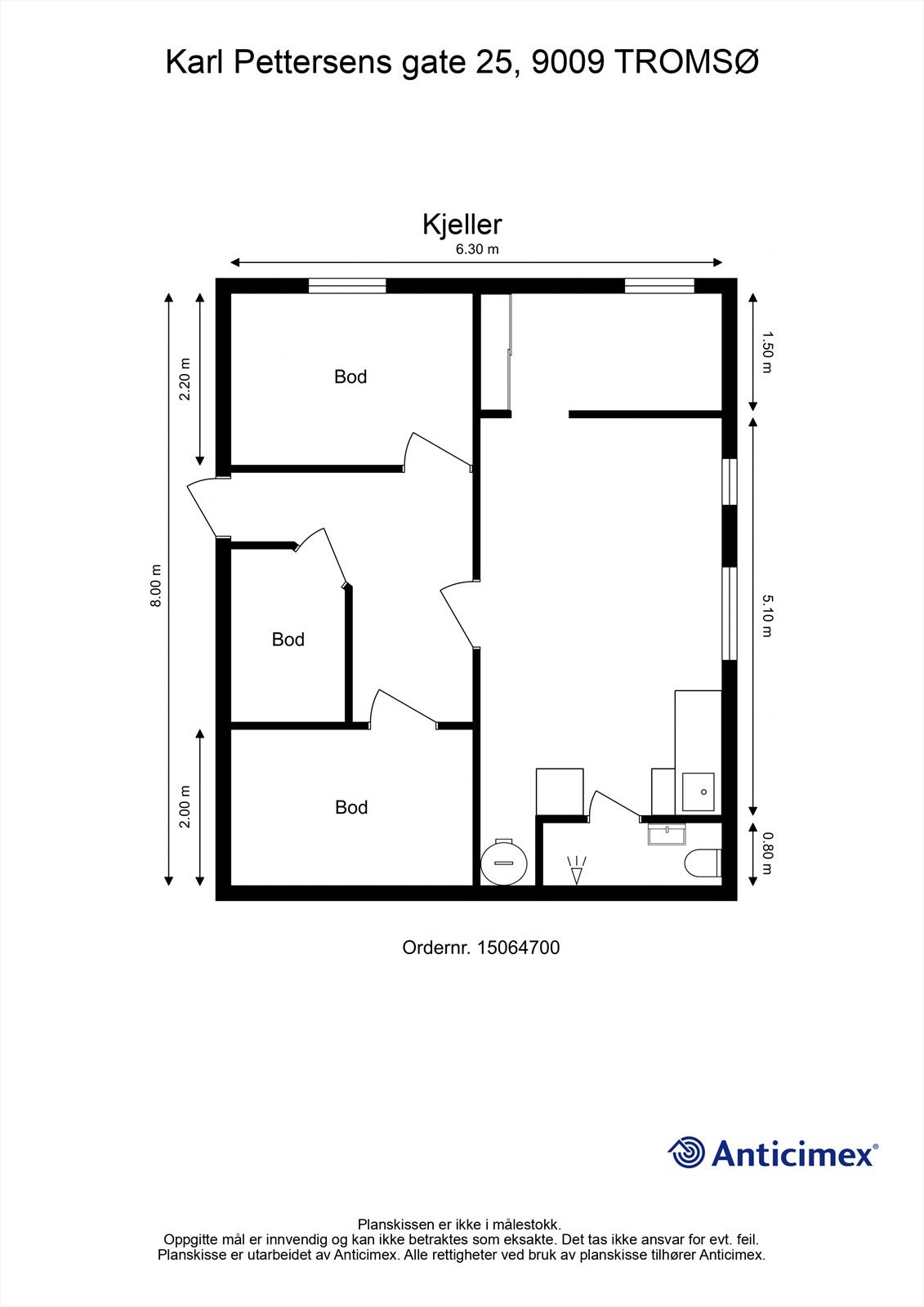 Plantegning - Kjeller. Galleribilde