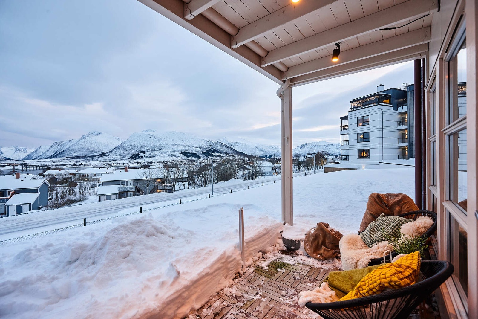 Terrasse hvor man kan nyte fine dager. Galleribilde