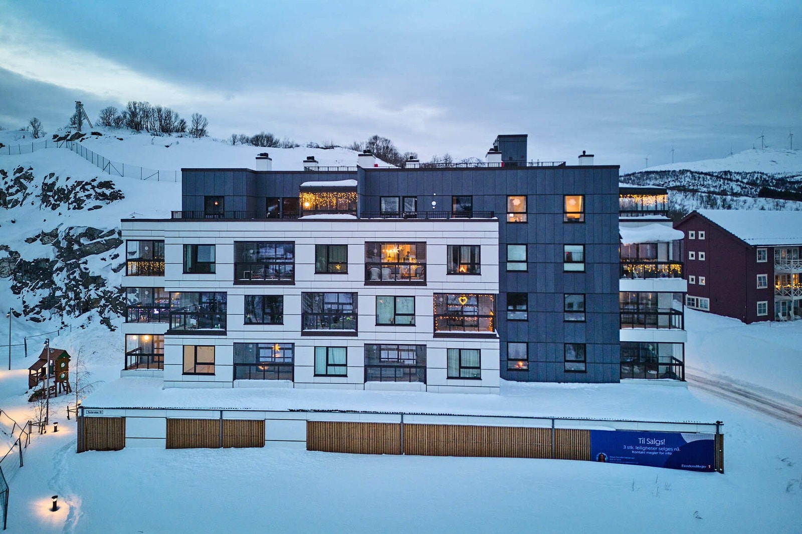 Fasade leilighetsbygg Galleribilde