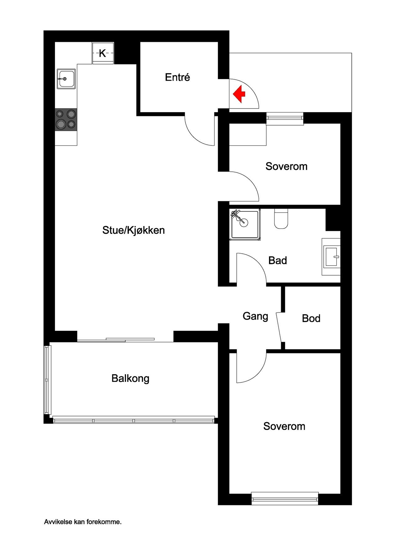 Plantegning Galleribilde