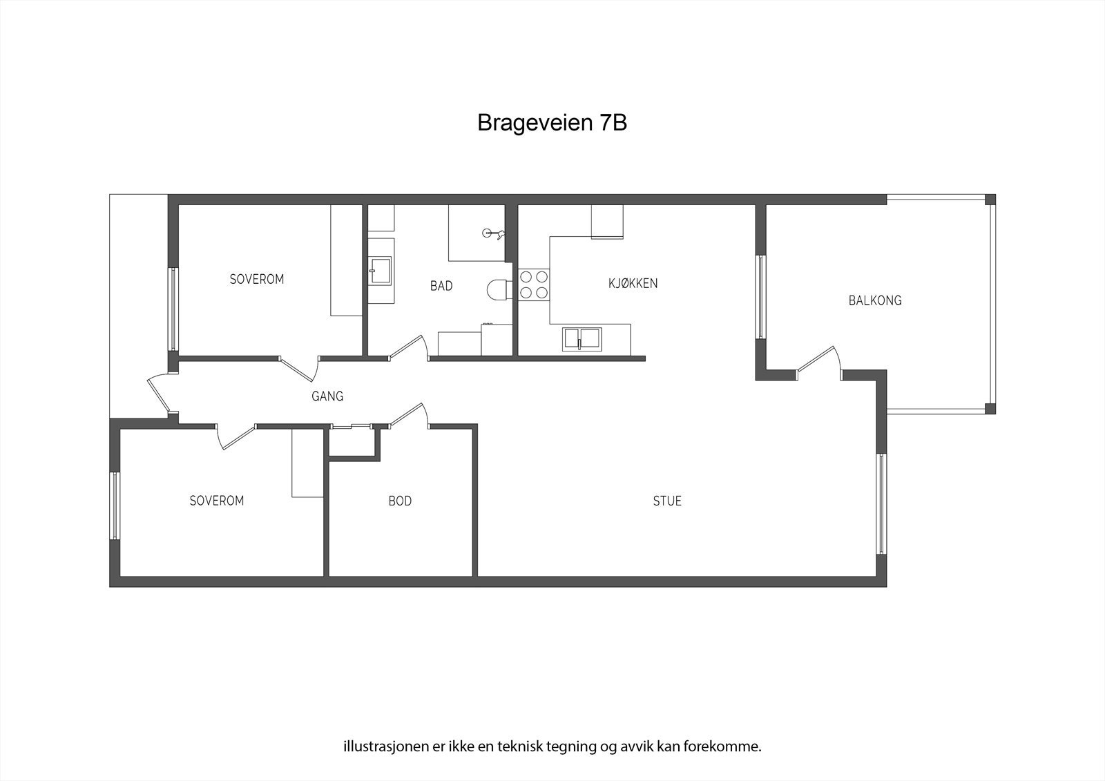 Plantegning 2. etasje Galleribilde