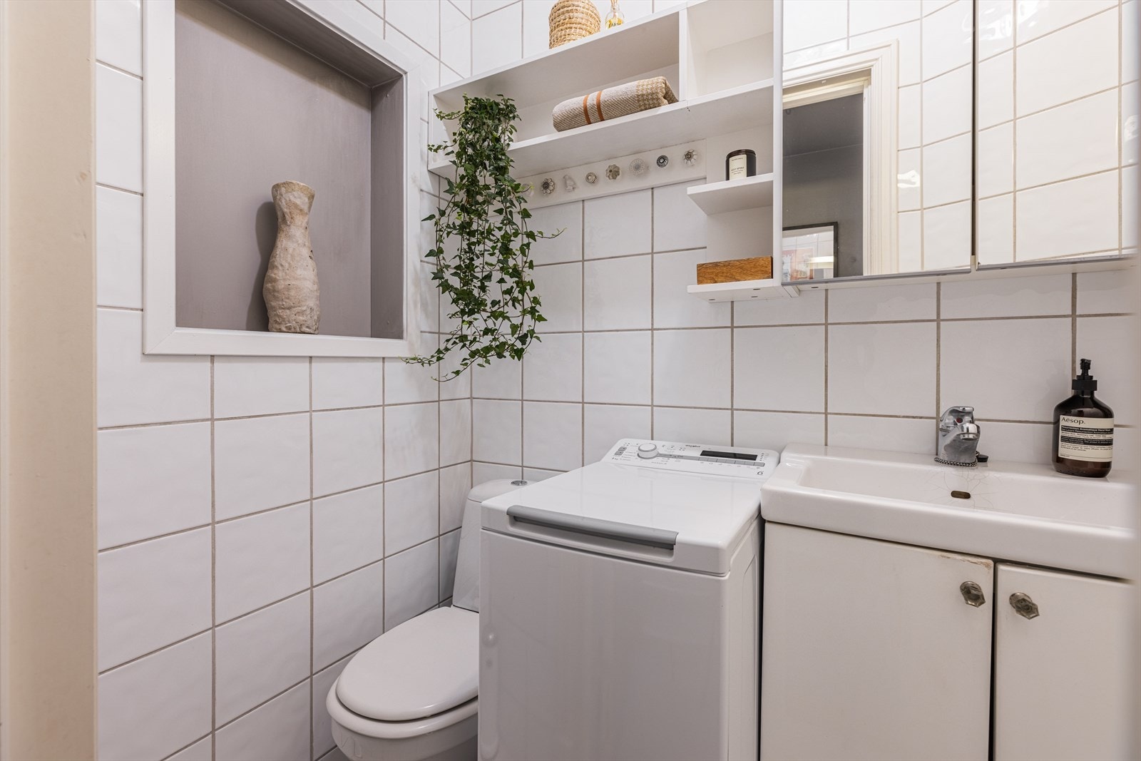 Det er også opplegg for vaskemaskin. Galleribilde
