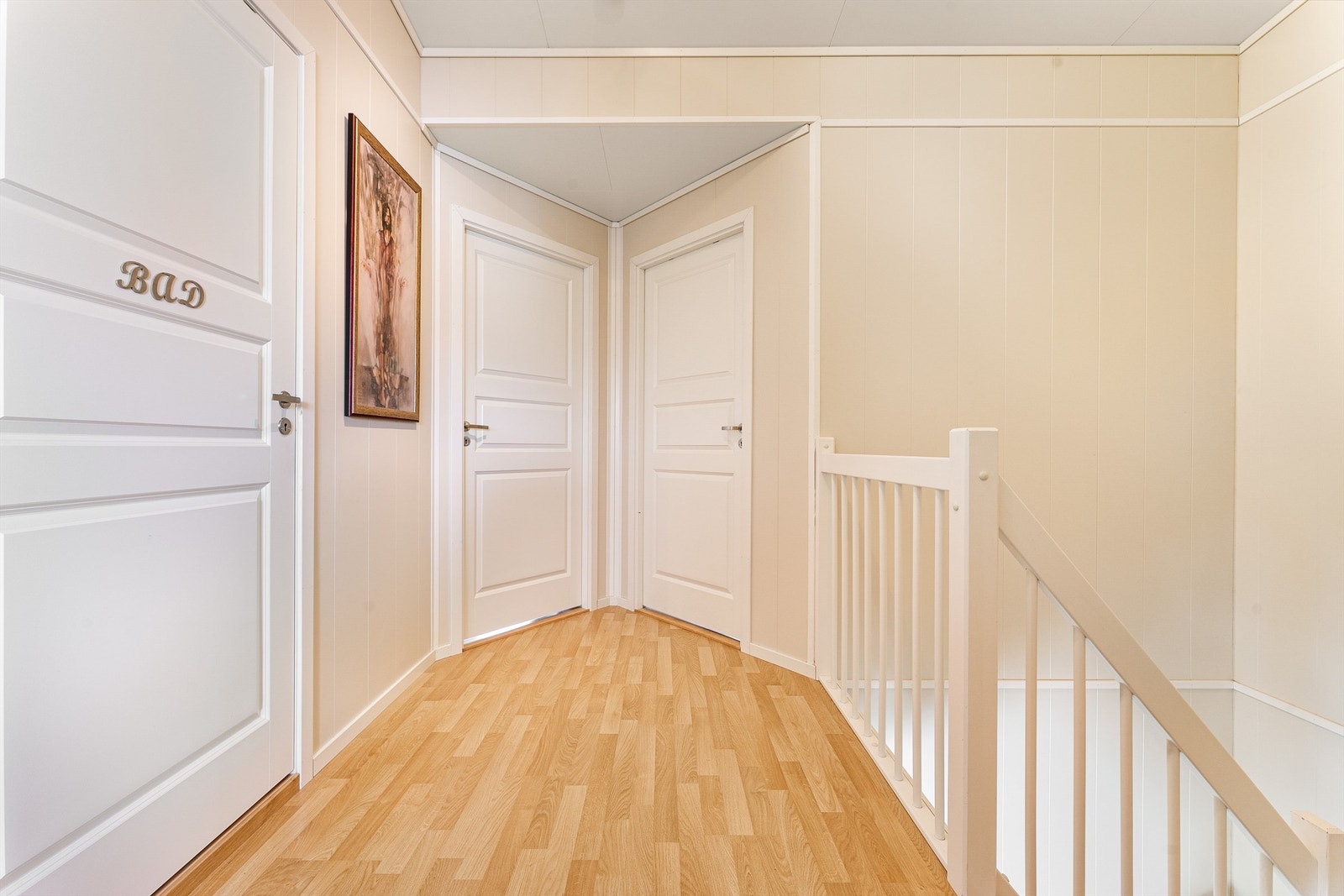 Gang med trapp ned til hovedetasjen Galleribilde