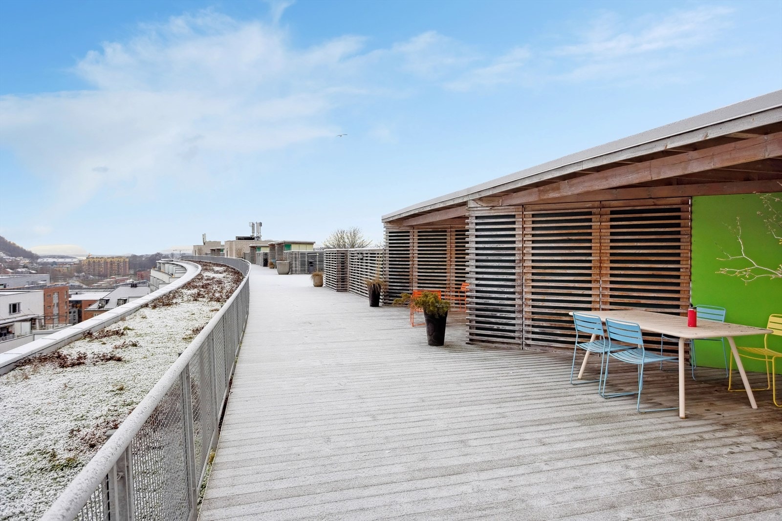 Her får du sol hele dagen. Galleribilde