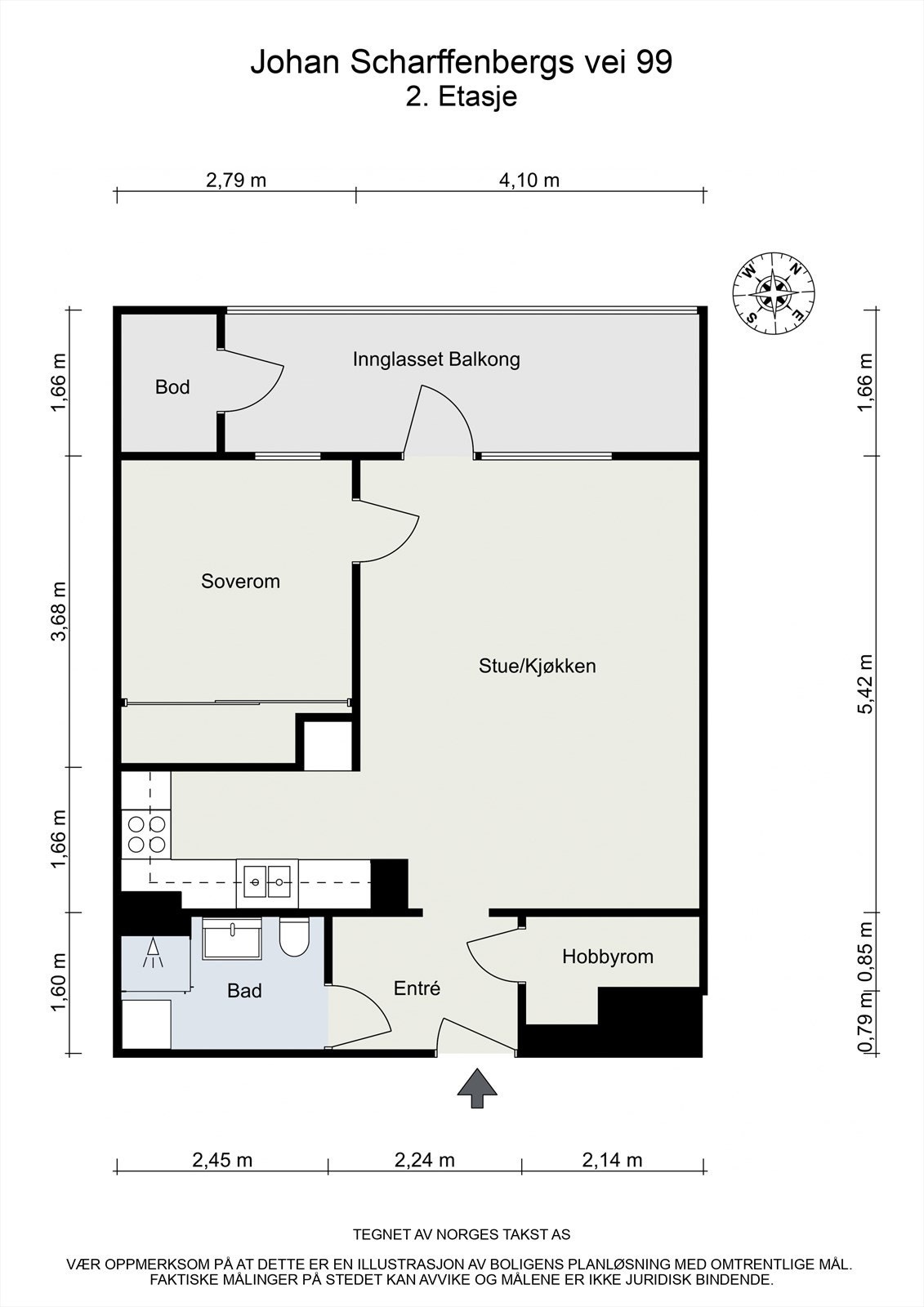Plantegning Galleribilde