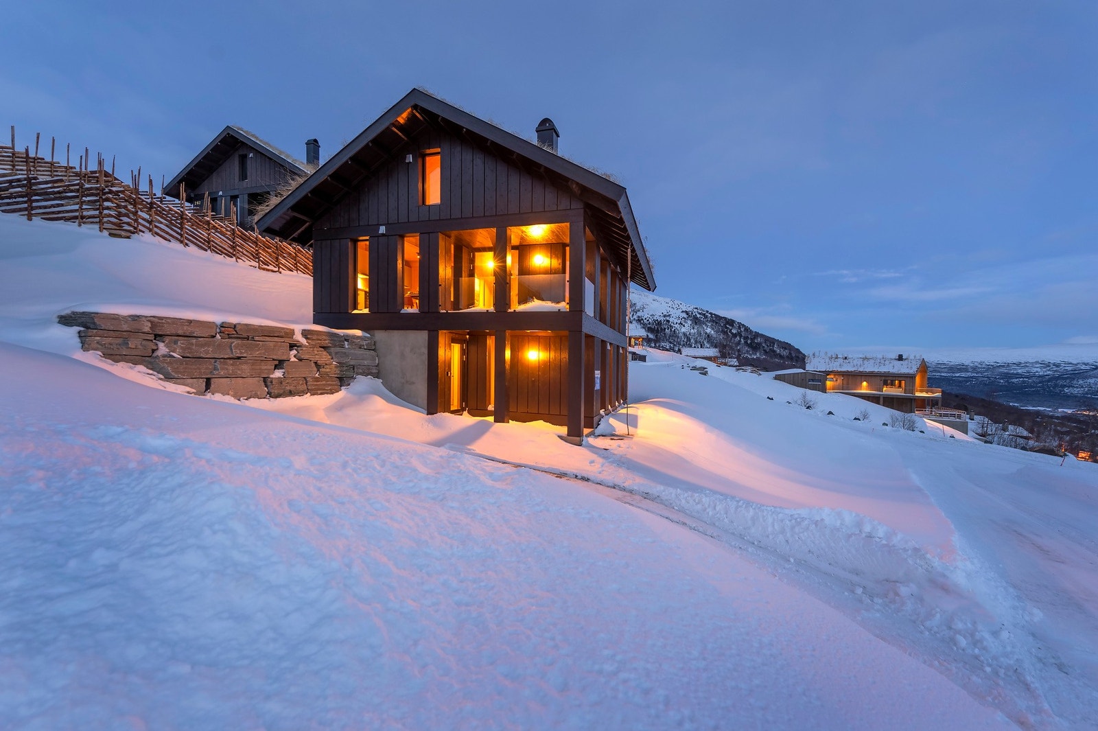 Hytten har en flott beliggenhet i Vangslia. Galleribilde