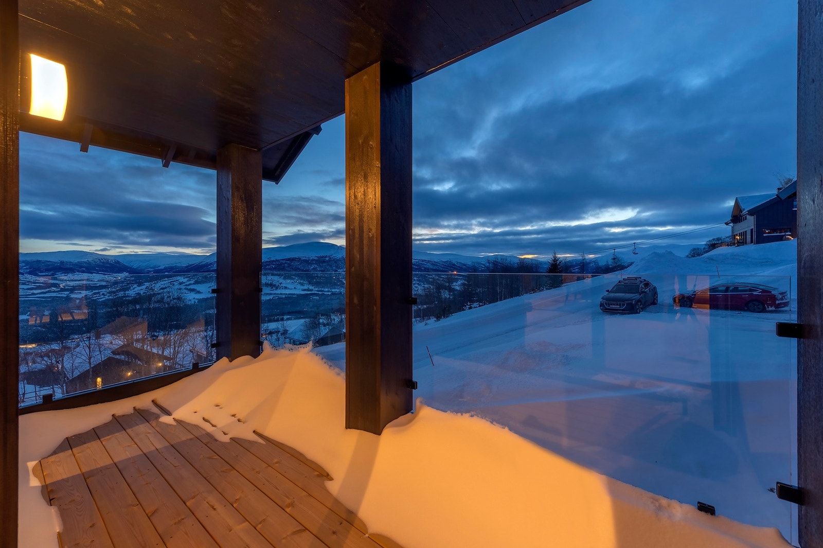 Verandaen er på 5 kvm. Galleribilde