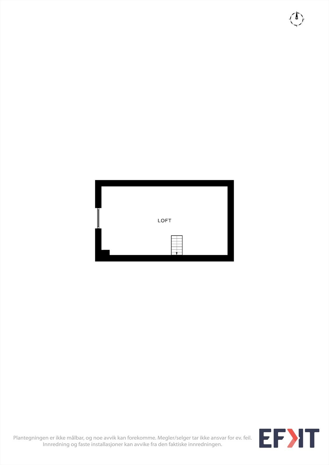 Plantegning loft Galleribilde