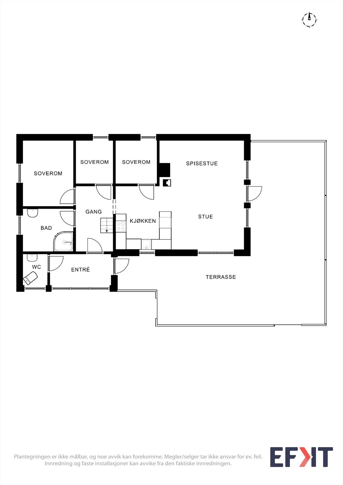 Plantegning 1. etasje Galleribilde