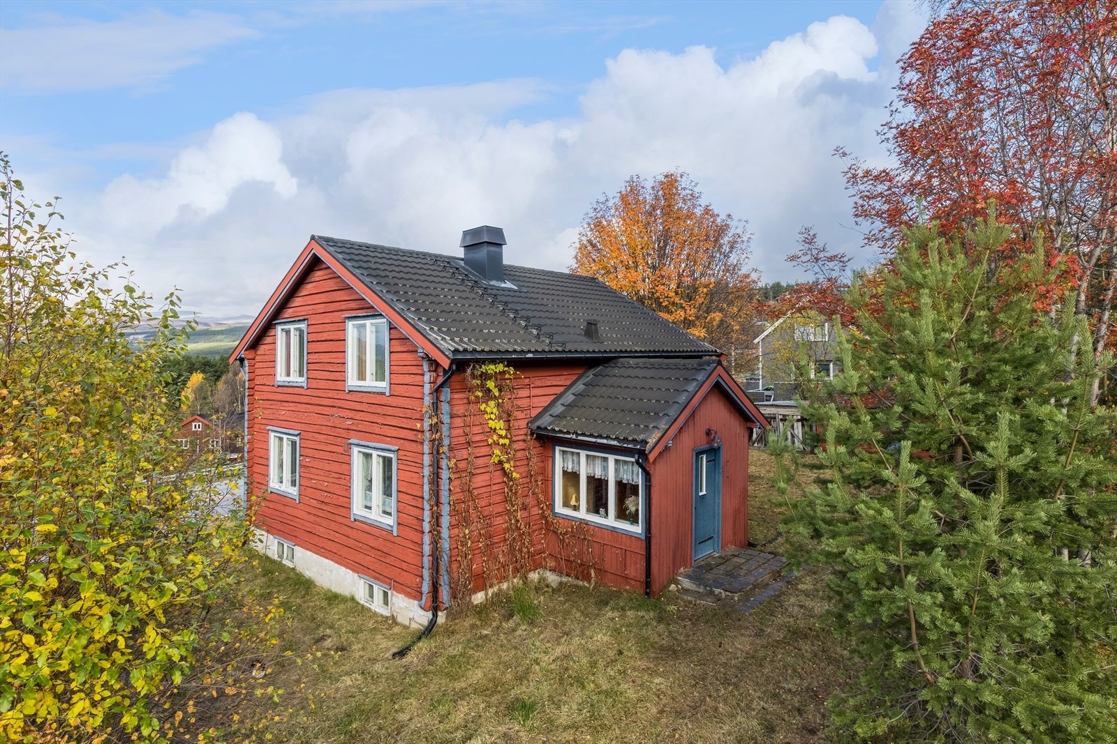 Det er kort vei ned til Dombås sentrum, som kan tilby de fleste servicefasiliteter du skulle trenge i din hverdag. Velkommen på visning! Galleribilde