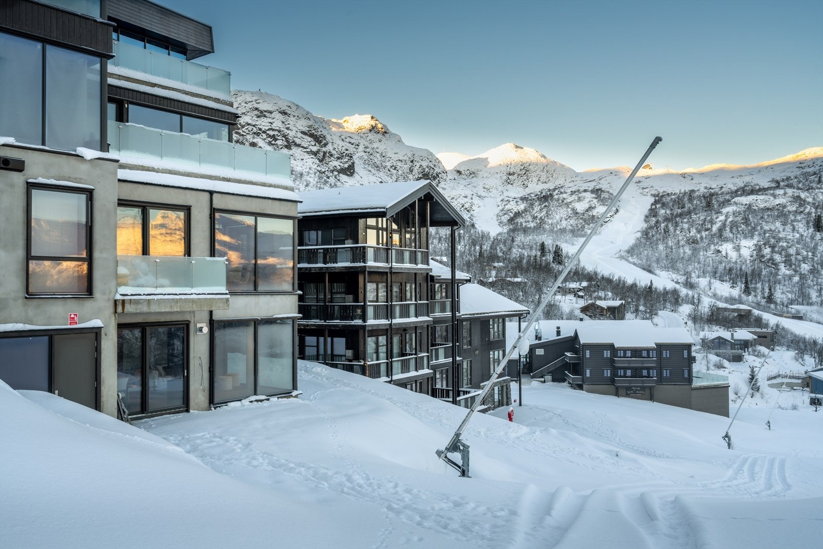 Hjørneleilighet slopeside på Skigaarden i Hemsedal Galleribilde