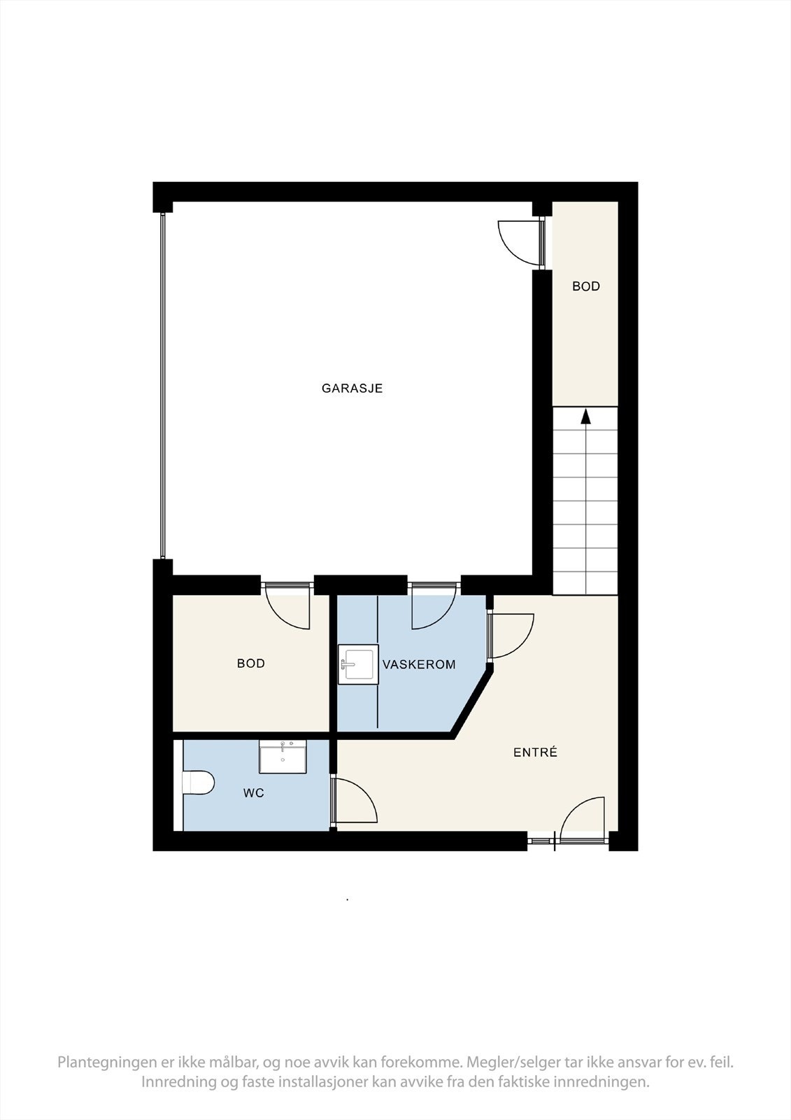 Plantegning underetg. Galleribilde