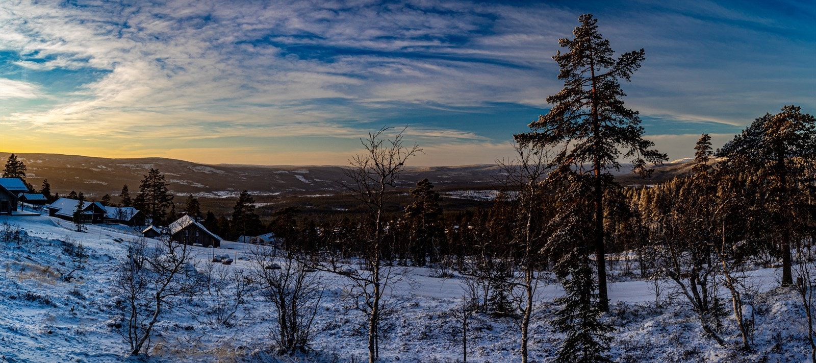 Panoramabilde fra terrassen. Galleribilde