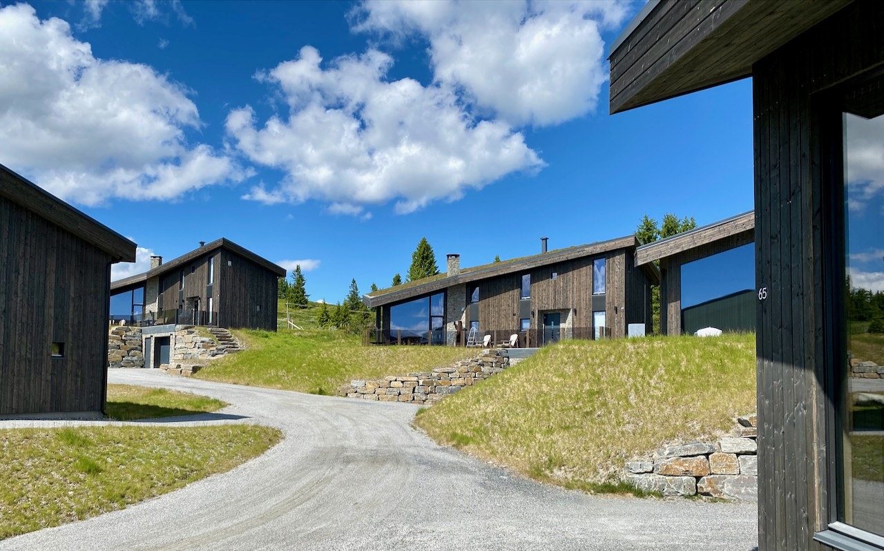 Bilde fra ferdigstilt hytte. Galleribilde