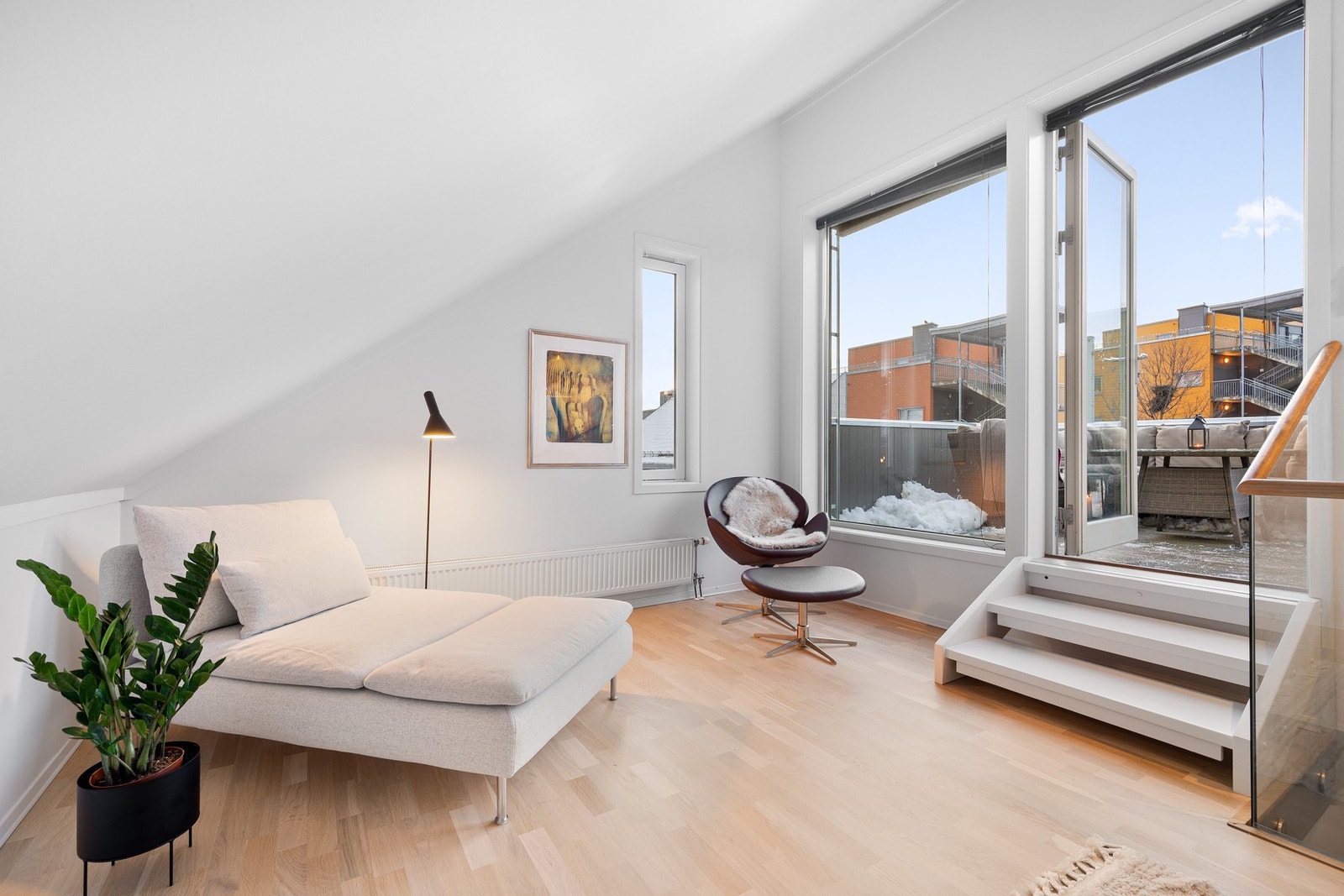 Boligen har god komfort med fjernvarme. Galleribilde