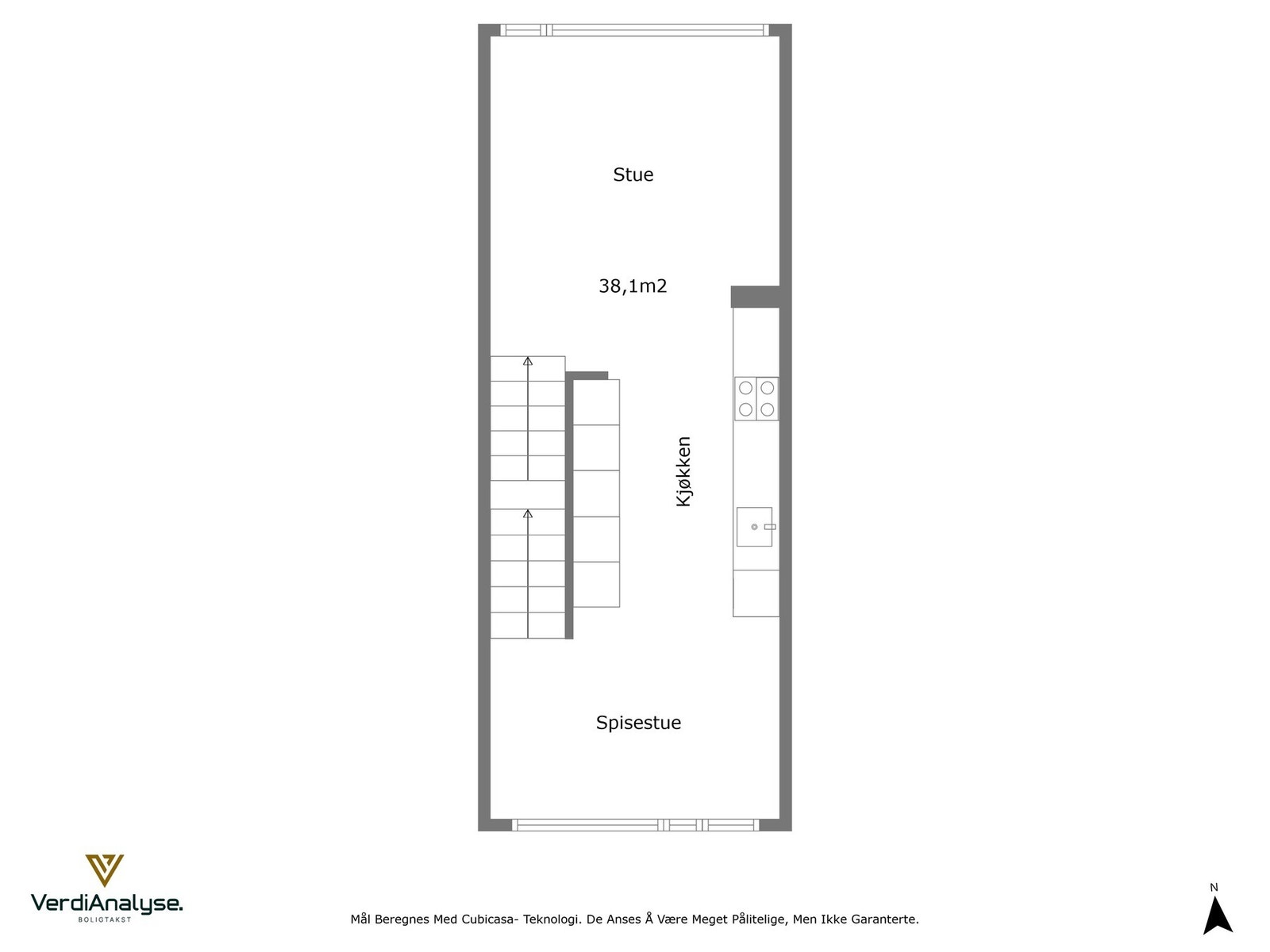 Planskisse med areal - 2. etasje Galleribilde