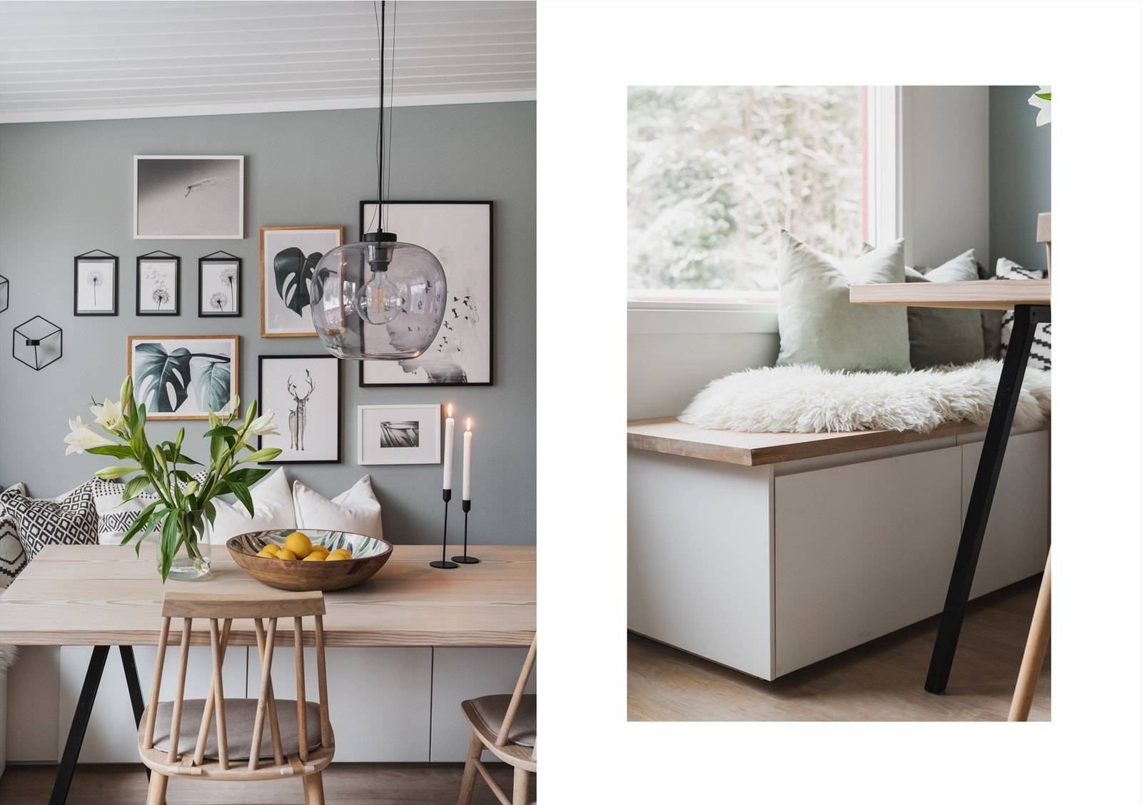 Du finner gode lagringsmuligheter under benken Galleribilde