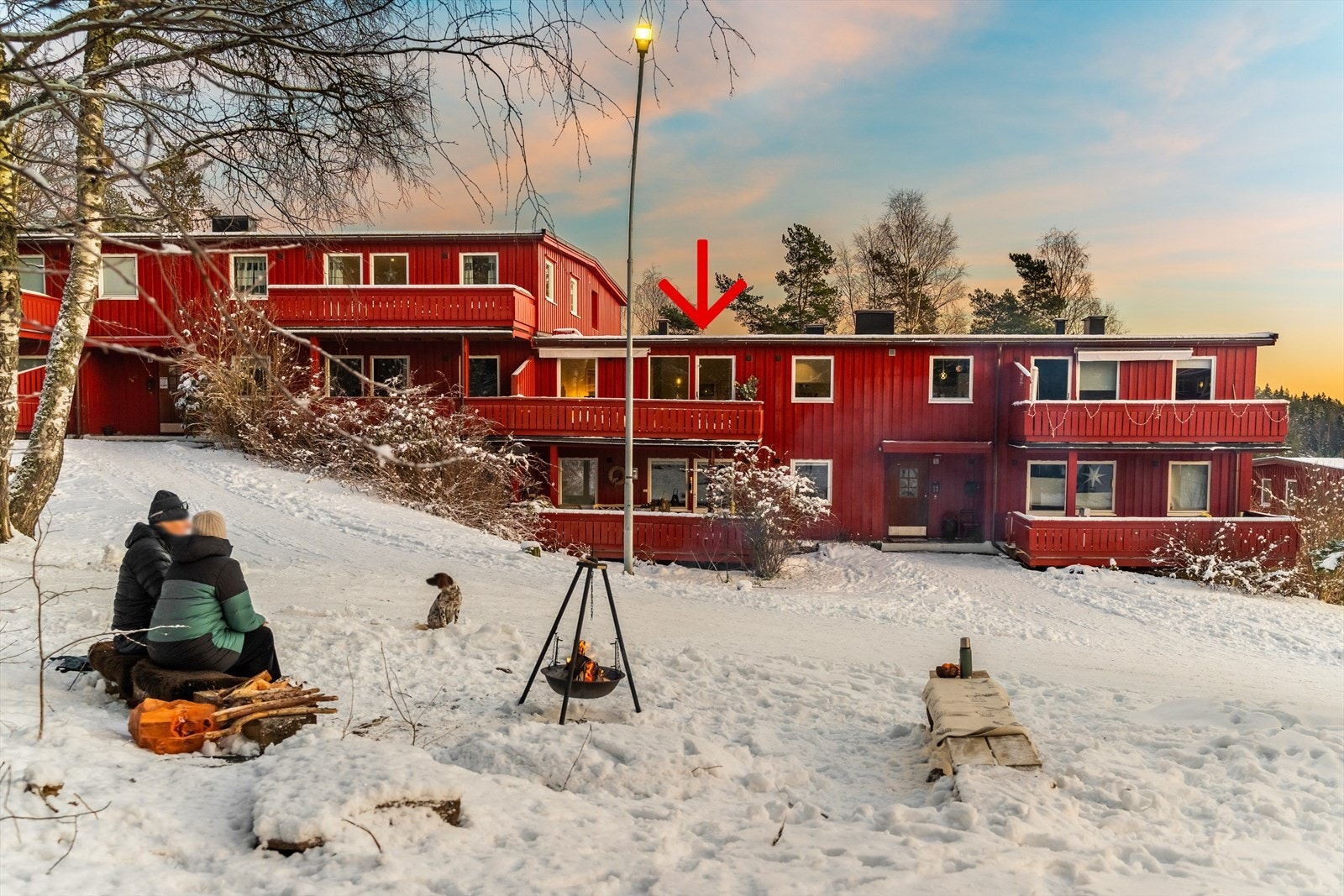 Leiligheten har en god intern beliggenhet i 2. etasje Galleribilde
