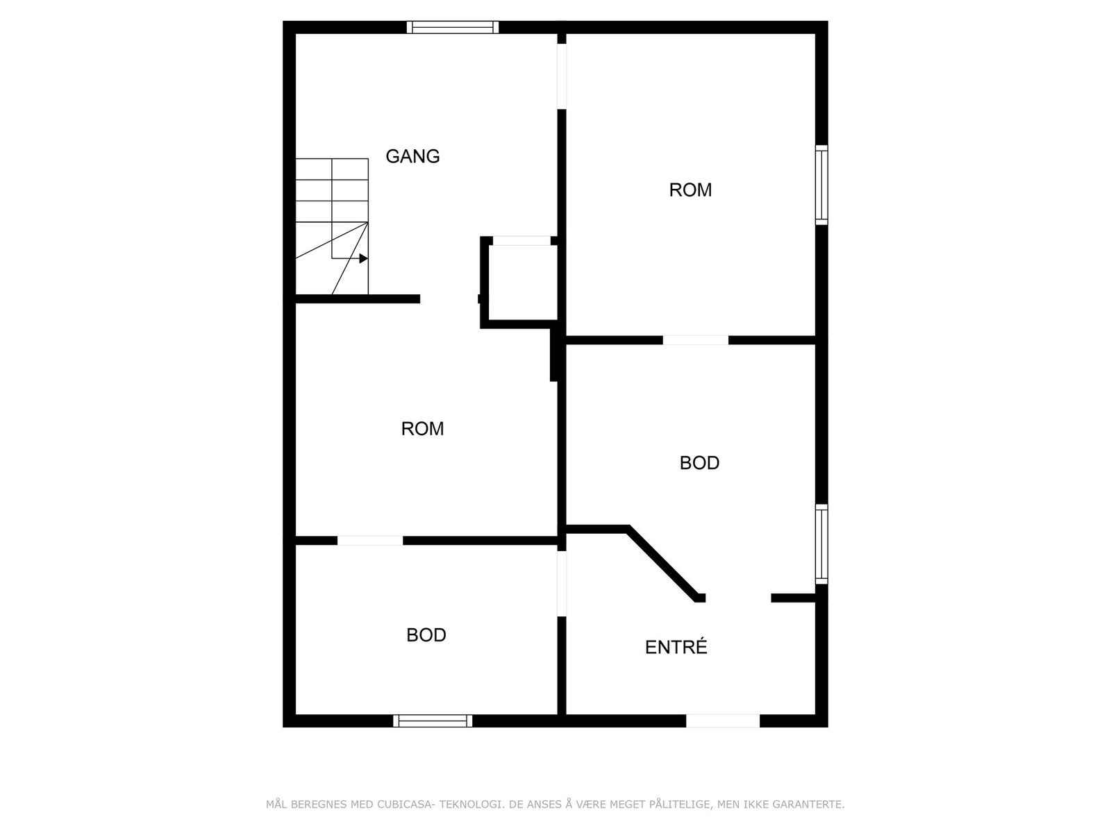 Plantegning kjeller. Galleribilde