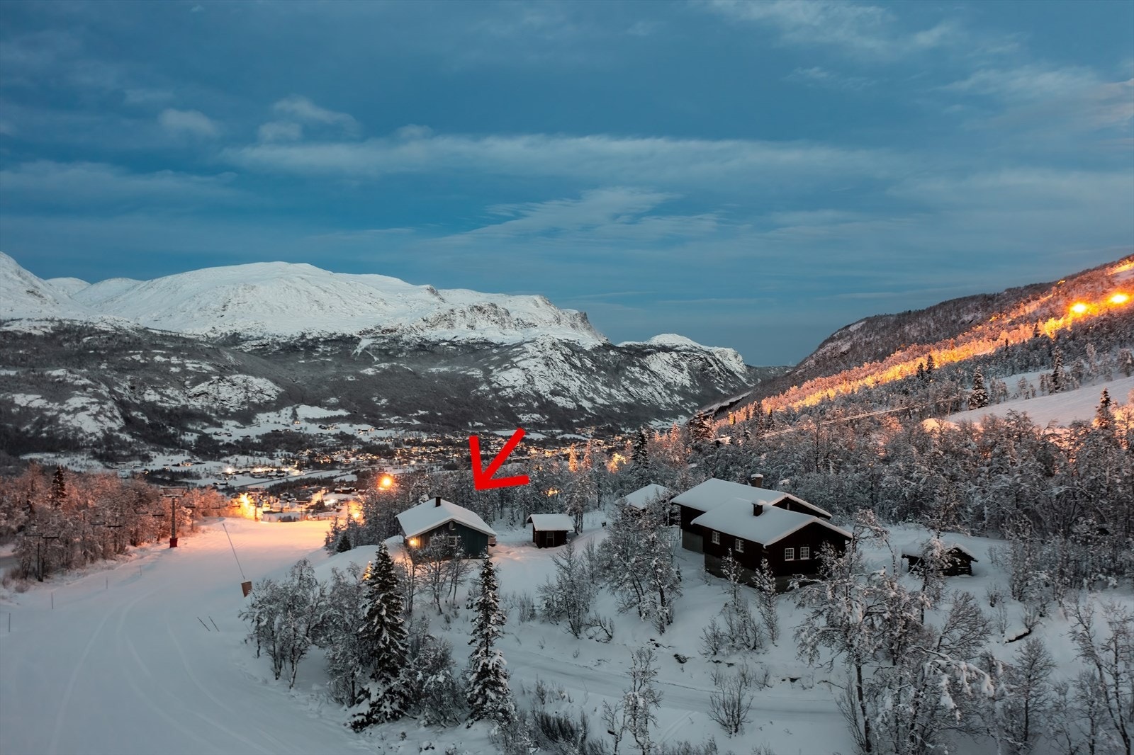 En av Hemsedals best beliggende fritidseiendommer! Galleribilde