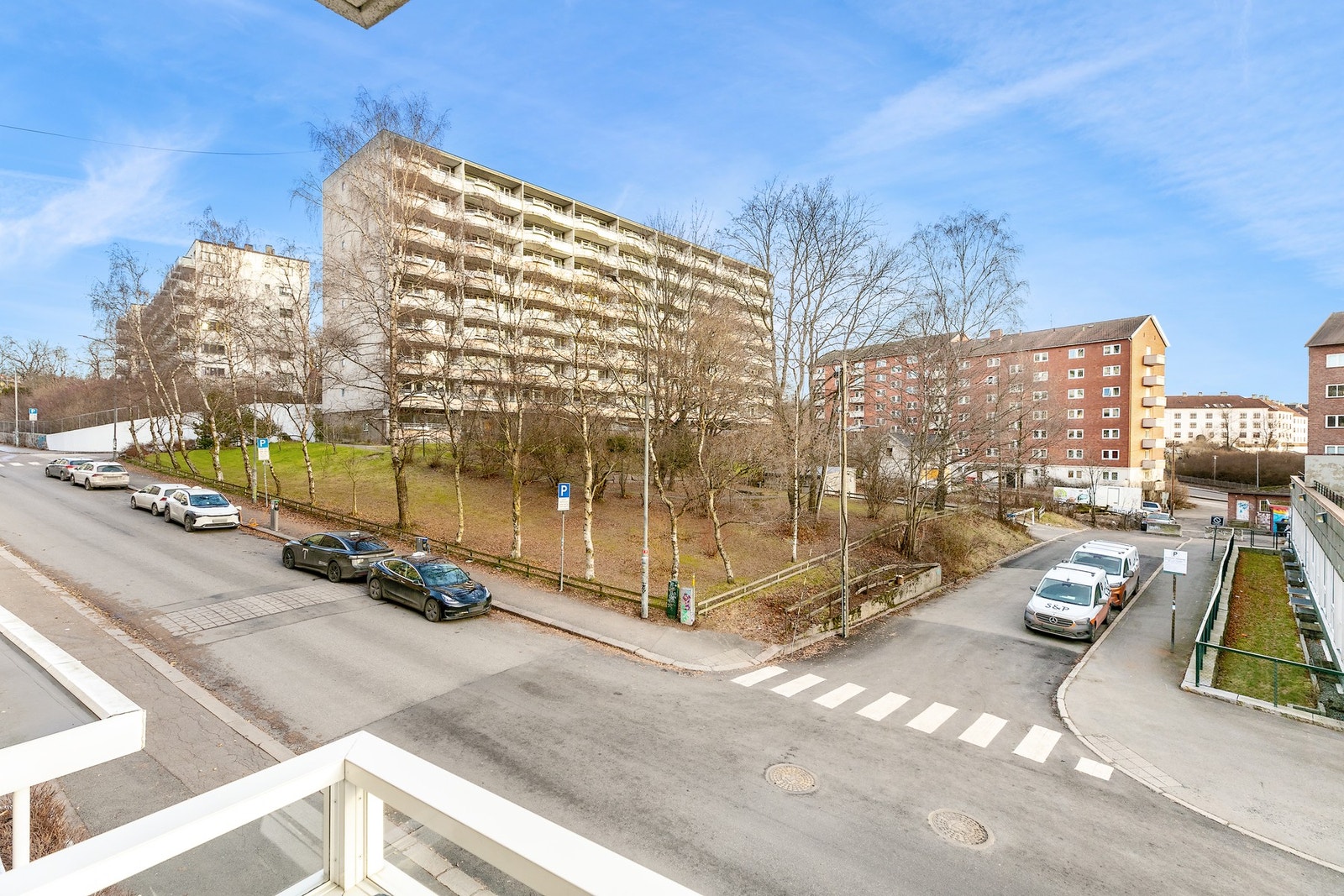 Utsikt fra balkongen. Galleribilde