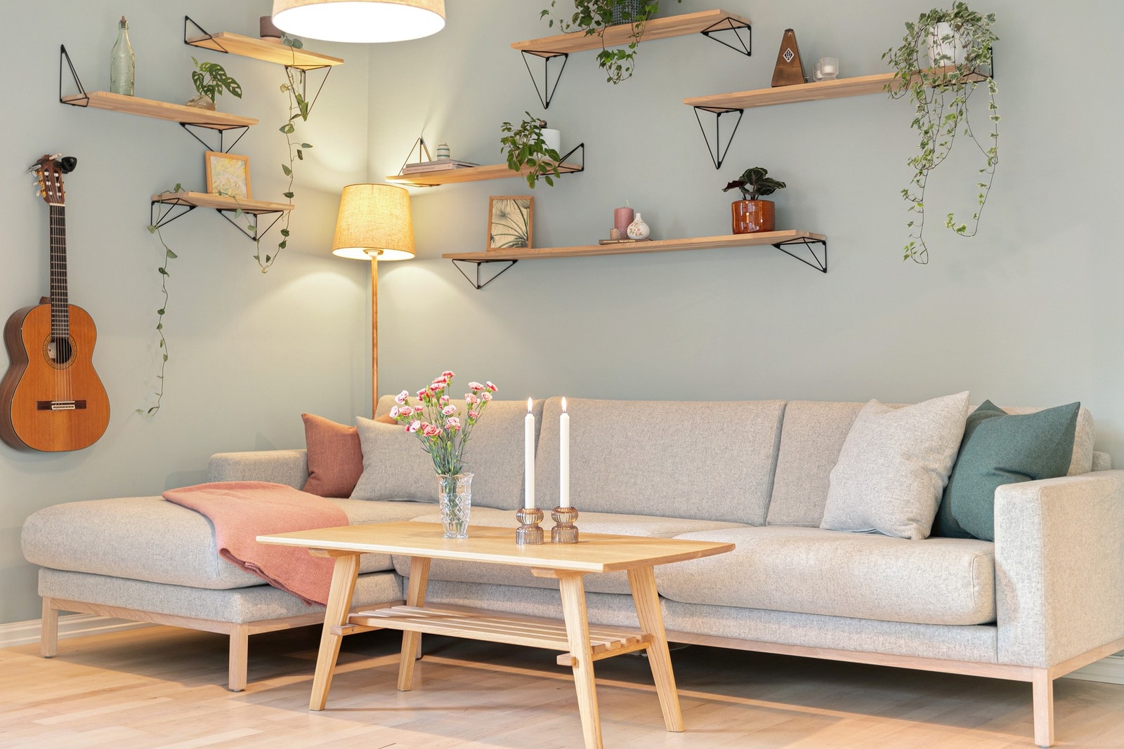 Hyggelig sofakrok i stua. Galleribilde