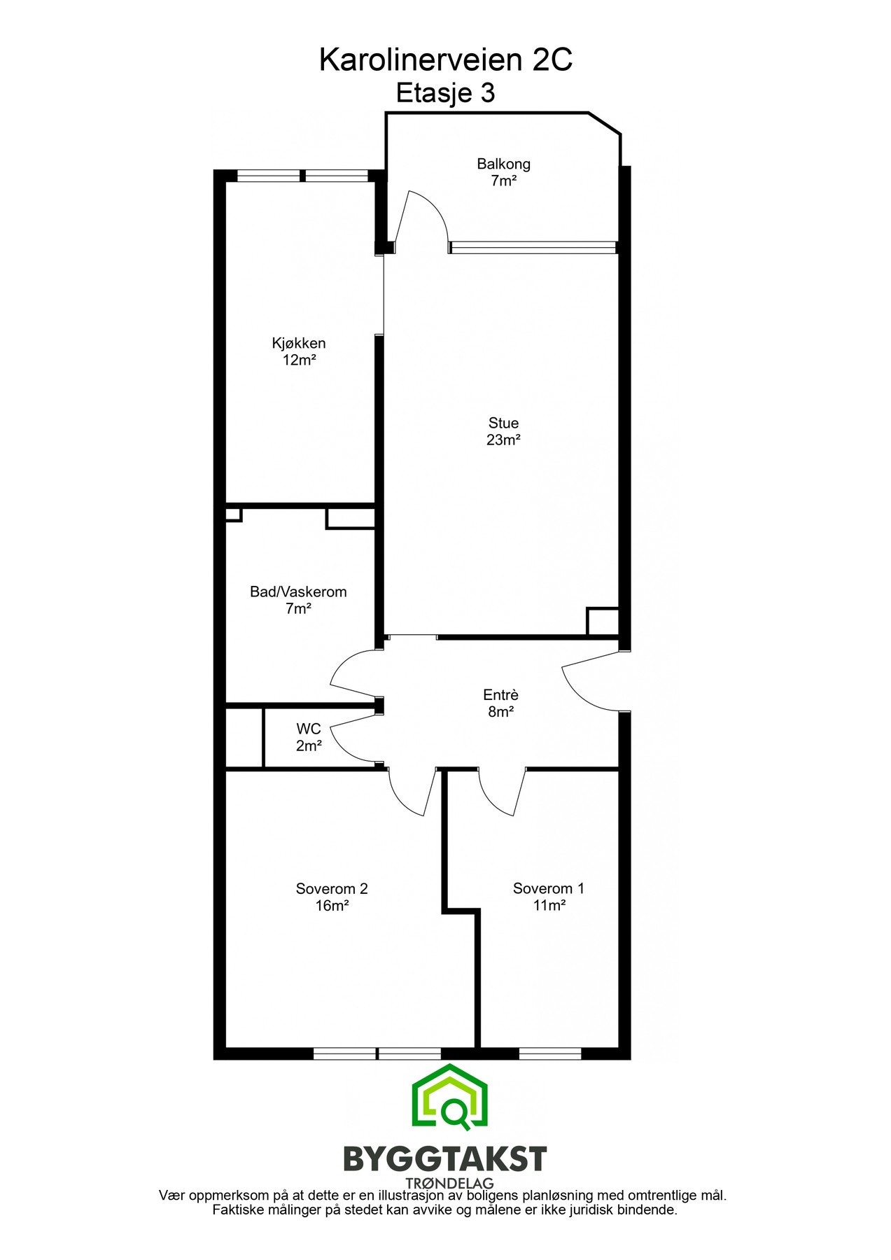 Planskisse 3. etasje. Galleribilde