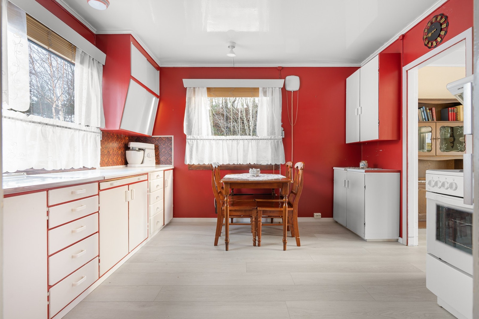 Stilig retro-kjøkken Galleribilde