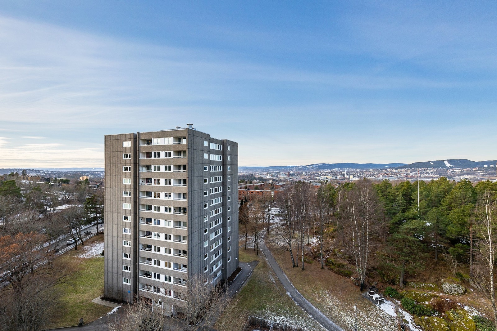 Utsikt fra balkong. Galleribilde