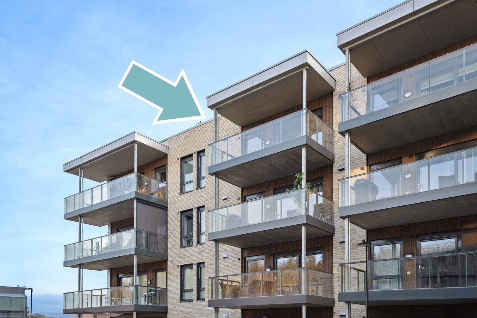 Leiligheten har en meget fin intern beliggenhet Galleribilde