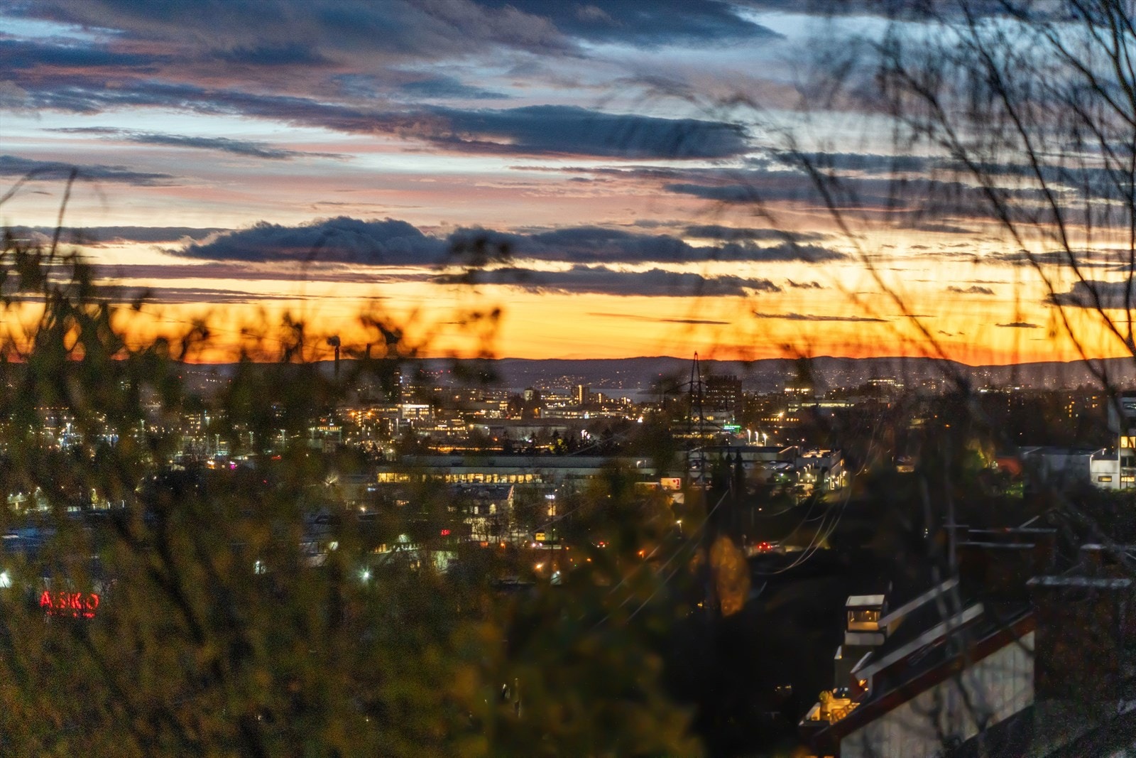 Utsikt fra balkong Galleribilde