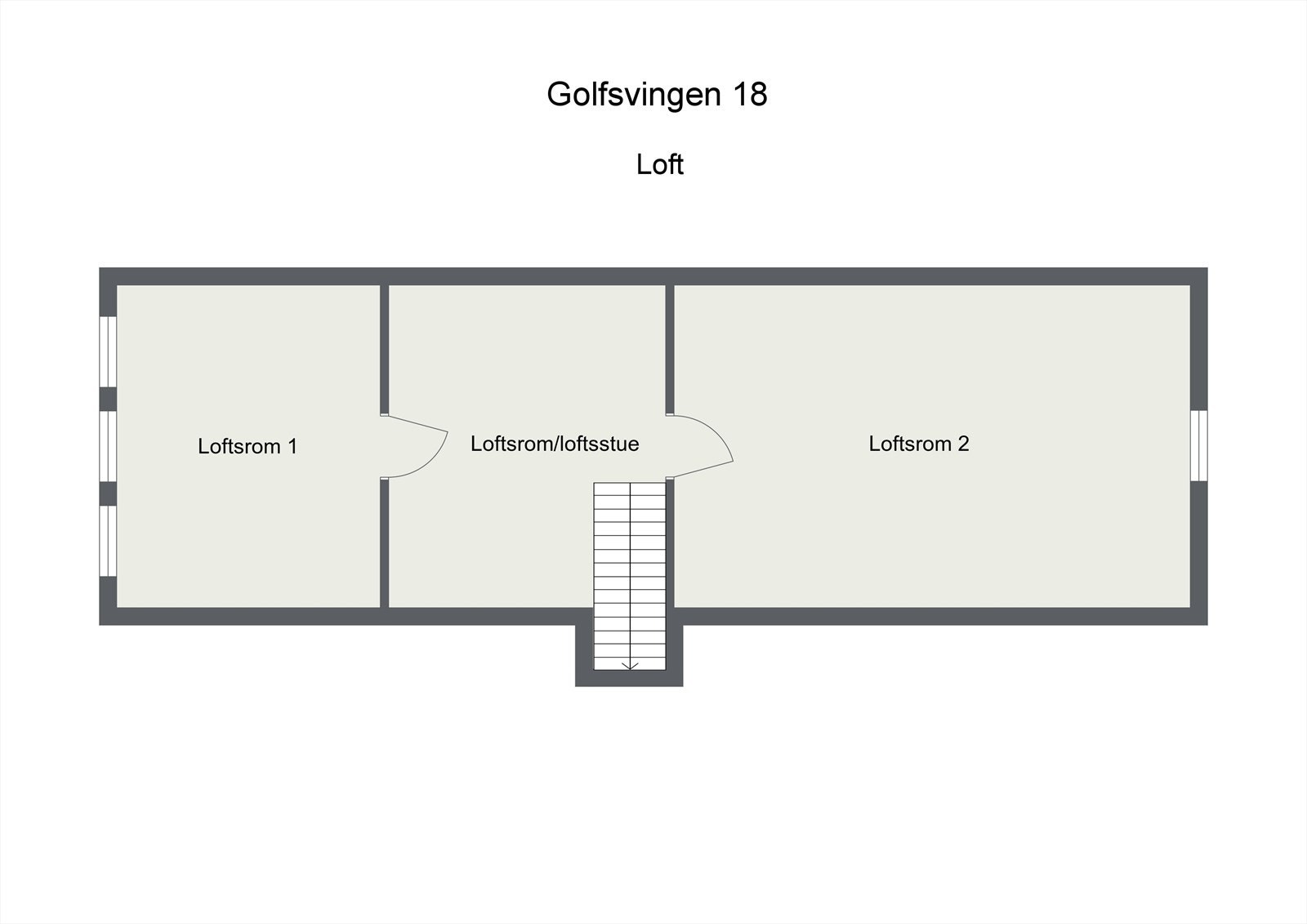 Plantegning loftetasje. Galleribilde