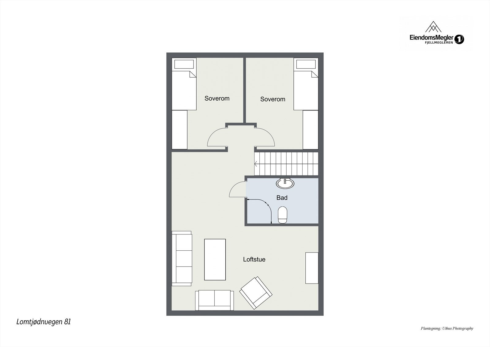 Plantegning 2. etasje Galleribilde