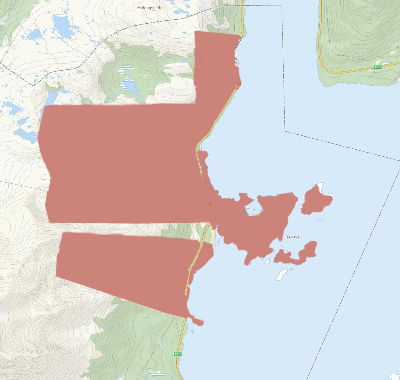 Kart - illustrasjon - forbehold om nøykatighet - kan forkomme avvik Galleribilde
