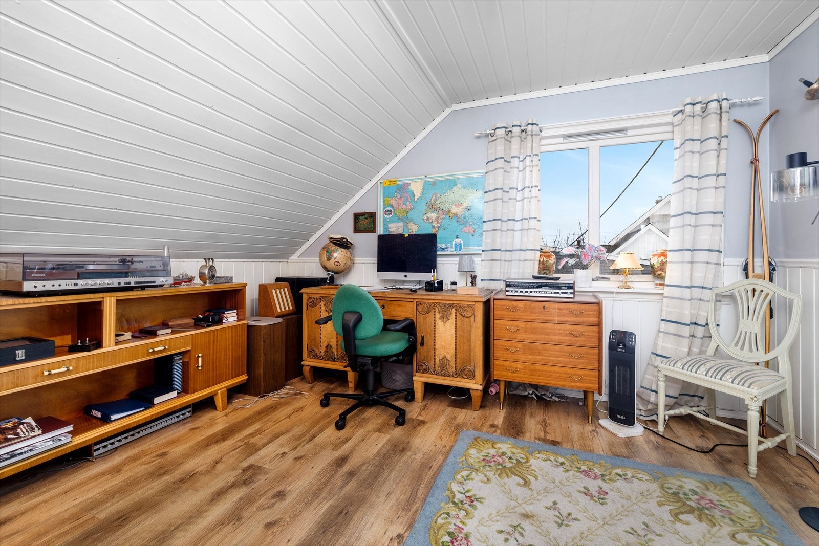Soverom nr. 2 blir i dag brukt som kontor. Galleribilde